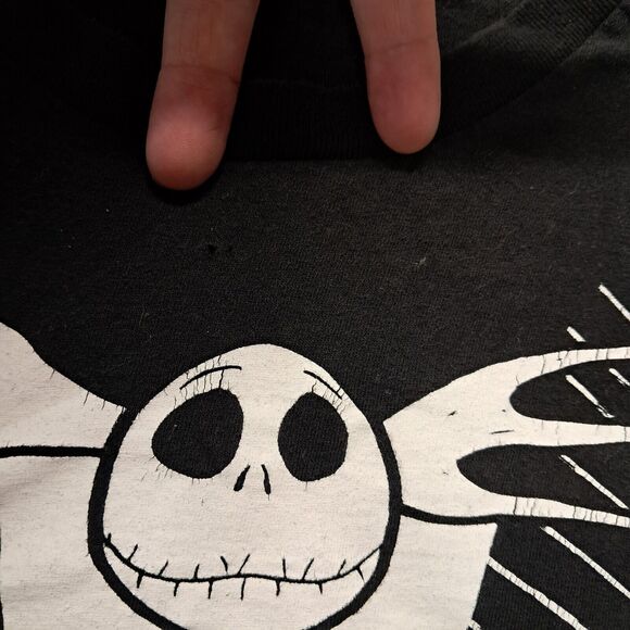 Disney SHIRT M Jack Skellington Tux Nightmare Before Christmas Vtg 90s Y2k Goth - Picture 9 of 11